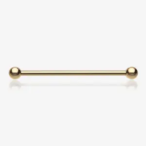 Gold PVD Basic Industrial Barbell