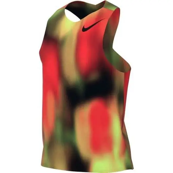Elite AeroSwift Men's Dri-FIT ADV Running Tank (736 - LT Lemon Twist/LT Crimson/Black/Black) by Nike