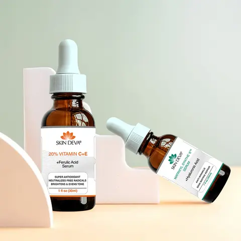 [Skin Deva] Vitamin C E Ferulic Acid + Matrixyl Synthe’6 Serum Duo | Anti-Aging, Brightening & Hydrating Skincare | Fine Lines, Wrinkles & Skin Firming | All Skin Types