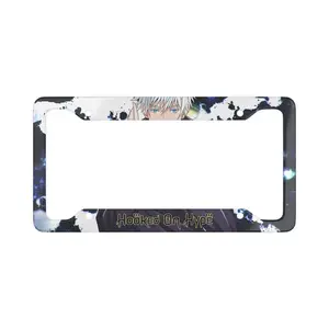 Gojo License Plate Frame, Otaku Car Accessory – Unique Anime Tag Made of High-Quality Metal