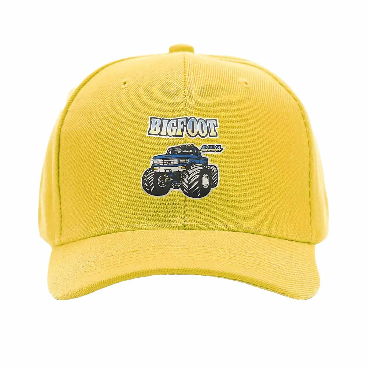 Vintage 1980s Bigfoot 4x4x4 Monster Truck Black Trucker Hat Snapback P Hats Unisex baseball cap