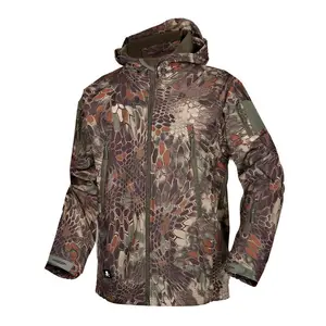Unisex Outdoor Softshell Jacket | Waterproof Fleece | Russian Camouflage Shark Skin Coat