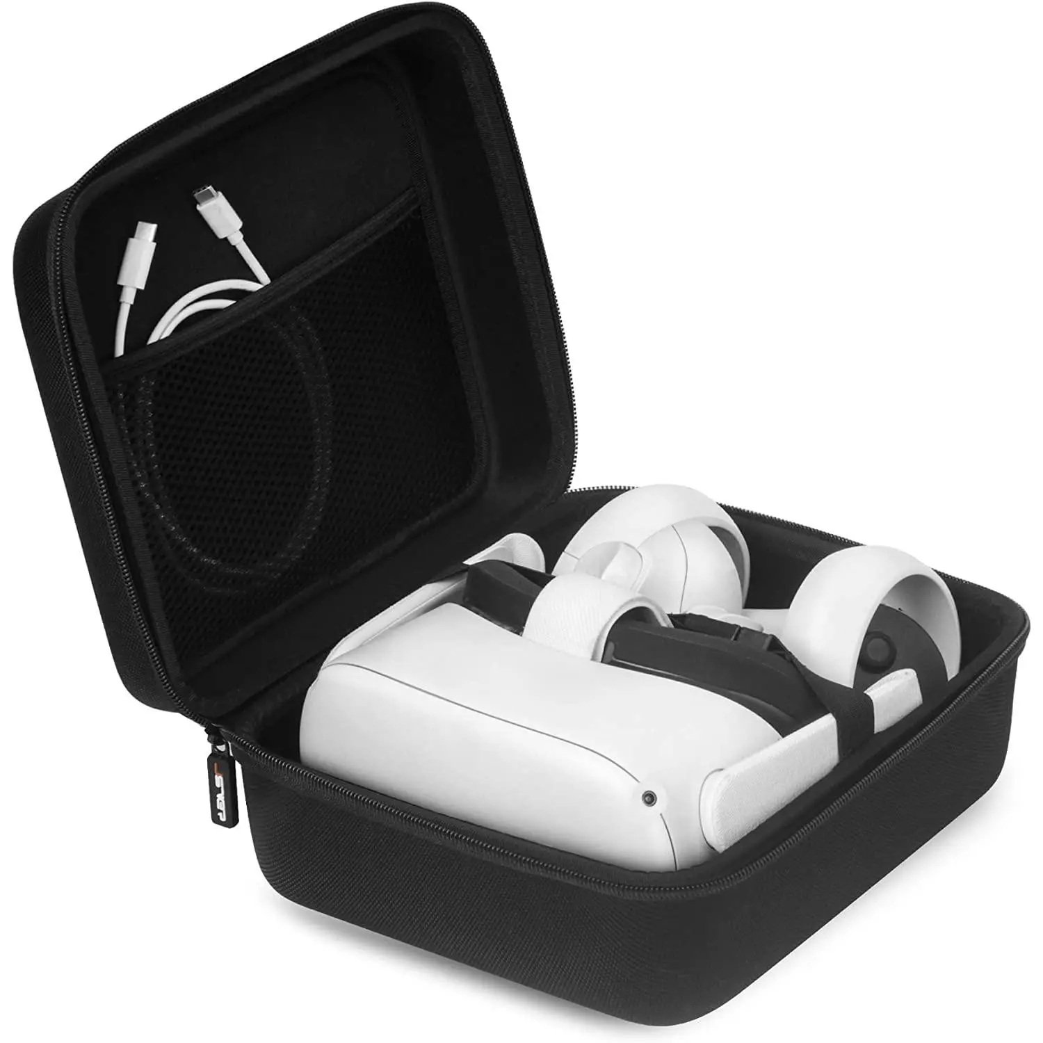 Hard Travel Storage Case For Meta Quest 3S Carrying Case for Oculus Quest 3S/ Quest 3/Quest 2/ Quest/Oculus Go/Samsung Gear Virtual Reality Headset Gamepad Game Controller Kit