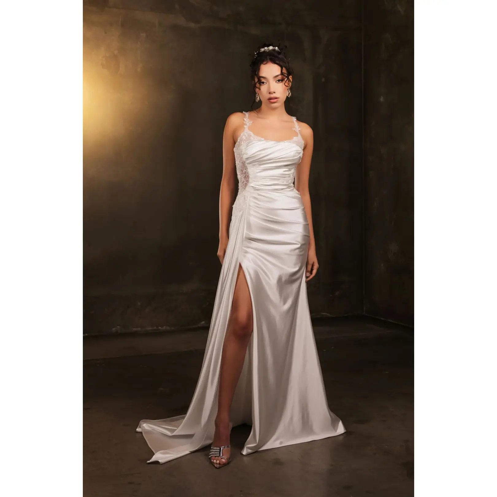 Sheath Wedding Dresses | Ivory Bridal Gown by MQ2145