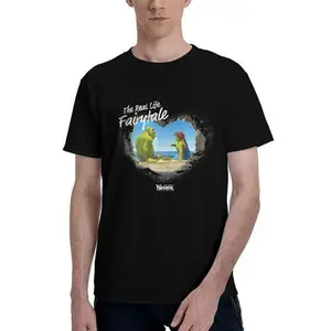 DreamWorks Shrek and Fiona "The Real Life Fairytale" Retro T-Shirt