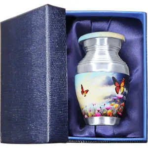 Small Urns for Human Ashes Keepsake, Urn for Ashes for Women  Man, Mini Decorative, Urn with Butterflies, Little Cremation Container, Butterfly - Small Keepsake