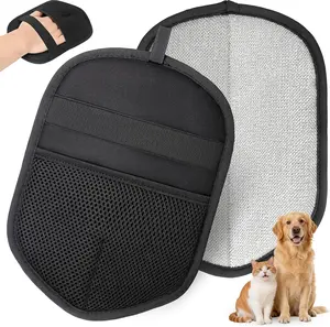 Pet Hair Removal Gloves, Reusable Electrostatic Grooming Mitt for Dogs & Cats, Effective Fur Remover for Furniture, Carpet, Clothing, Car Seats,1 Pack