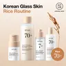 [Anua] Korean Rice Glass Skin 4-Step Routine | Moisturizing Rice Enzyme Cleanser, Lightweight Milky Toner, Brightening Serum & Milk Moisturizer – Korean Skincare for Hydrating & Radiant Skin