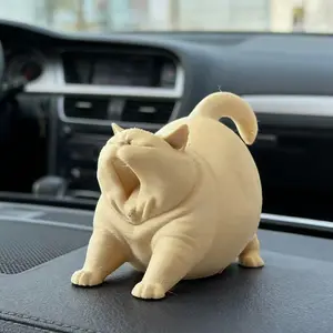 5pcs Yawning Cat Car Interior Accessory, Car Accessories, Dashboard Decor Ornament, Stress Relief for Adults, Car Decoration, Cute Animal Design, Car Trinkets