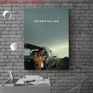 1 piece/set frameless canvas painting print poster, Classic Movie scenes Poster art，Interstellar Movie Poster ， a perfect gift for Movie loves, ideal gift for bedroom, living room, dorm hallway, kitchen, mural, wall decoration, room decor