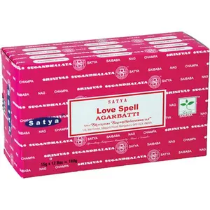 satya insence love spell 12 pack