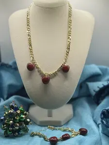 Red Apple set Charms jewelry