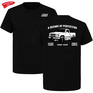 OBS 1988 1998 Decade of Perfection T Shirt, Vintage Chevy 1500 Truck Graphic Tee for Classic Car Lovers and Mechanic Enthusiasts