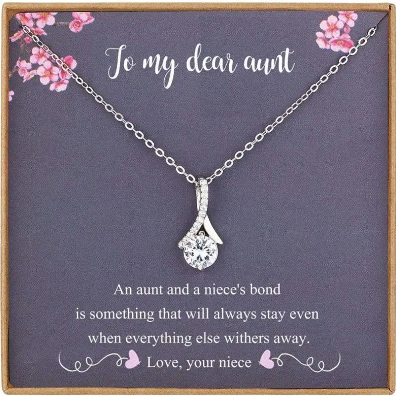Aunt Necklace, Auntie Necklace Gifts From Niece, Best Aunt Ever Gifts, Gifts For Aunts, Aunt Gift