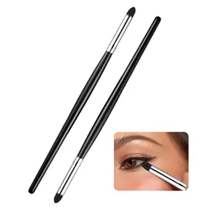 2 Pcs Eyeliner Smudge Brush Pencil Set for Eyeshadow Blending and Liner