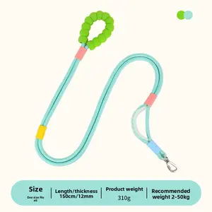 Dog pet single-strap integrated adjustable anti-pull leash for medium and large dogs, universal reflective traction rope Bite Resistant Inflatable Balls Set jumping harness accessories LED Retractable collar shaped puppy gift surprise toys braces