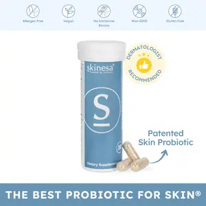 Skinesa Skin Probiotic -For Clear & Healthy Skin - Clinically Proven Formula - 90-Day Money-Back Guarantee