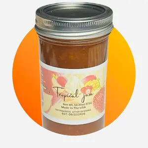 Thank You Bigger and Much More 4 Tropical Fruit Jam 13.35 Oz Made in USA Refrigate After Opening Generous Portion Sizes