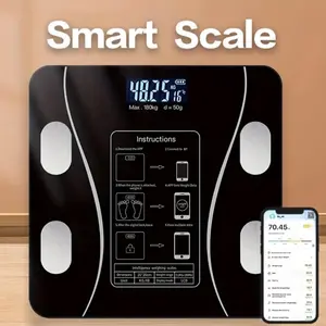 Smart Digital Bathroom Scale for BMI Body Fat Weight Monitoring Home Use Women Men Fitness Health Management Wireless LCD Display Compact Durable