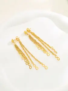 Fashion Minimalist Earrings, Dangle Studs with Infinity Symbol Design, Perfect for Daily Wear, Dainty Fashion Jewelry, Women Jewelry Gift Idea