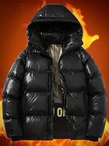 Black Gold Cotton Jacket Cotton Coat Bread Clothing Autumn Winter New Loose Thick Versatile Casual Stylish Outerwear