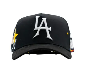 ESTRELLA HATS ASTRO WORLD  SNAPBACK BLACK HAT EHLAASTRO BLK