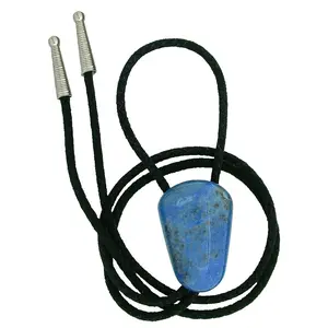 128 CARAT TAPERED CUSHION LAPIS LAZULI CAB CABOCHON GEM BOLO TIE EBS2194/42625