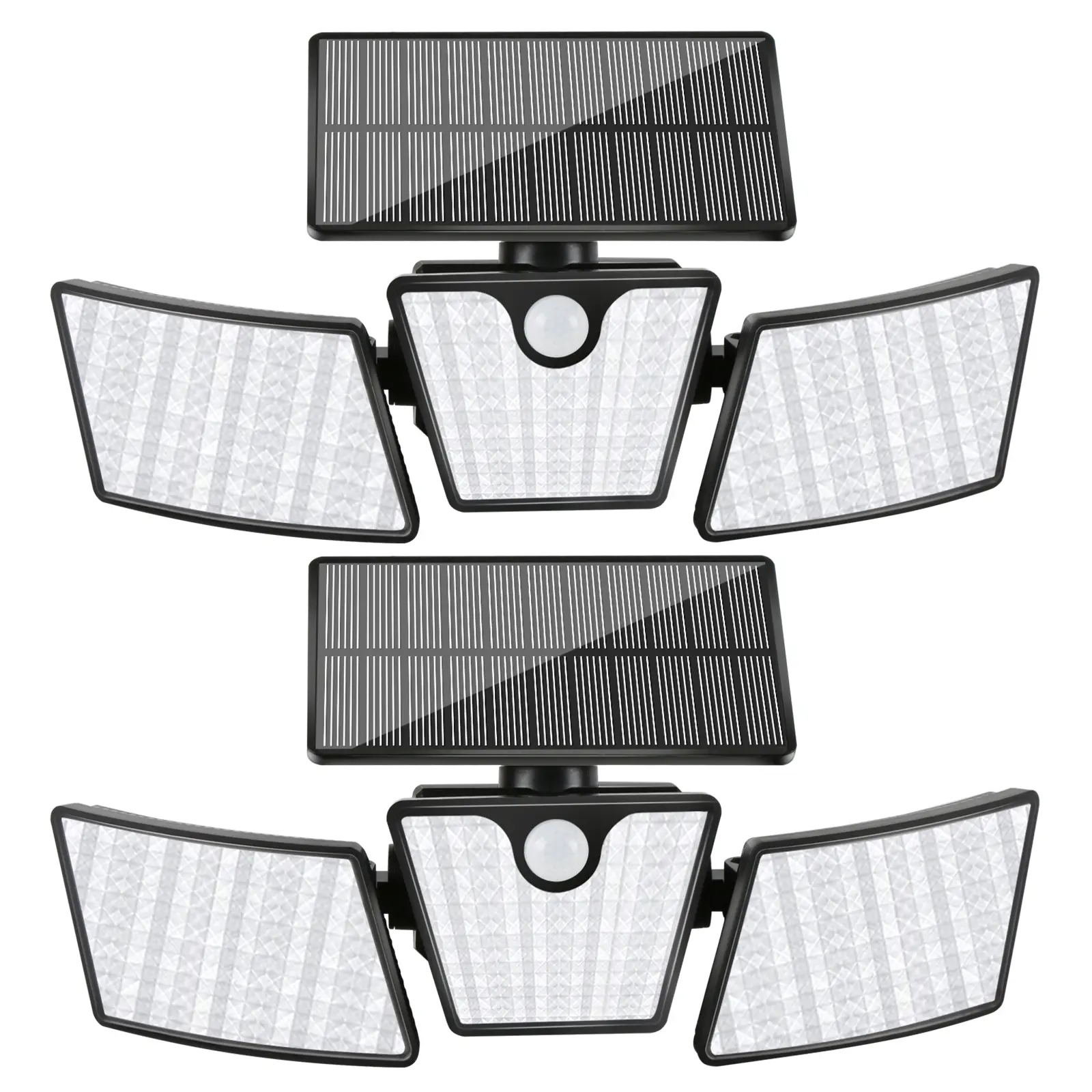 2026 New  LED Motion Sensor Solar Lights Outdoor IP65 Waterproof Security Lamp 3000LM 6500K 270° Adjustable 3 Lighting Modes 50-Hour Solar Powered