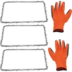 3 count  Chain Kit, 16 Inch 3/8" LP Pitch .043" Gauge 55 Drive Links, Replacement for STIHL 017, 018, 019, MS191T, MSE 140