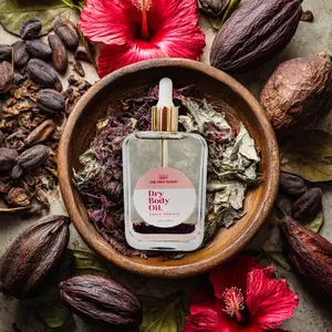 Cocoa Moringa Scented Dry Body Oil - Moisturizing Formula for Skin without Grease