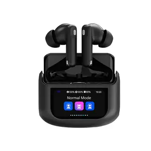 Color screen wireless bluetooth headset long battery life noise reduction digital display intelligence Deep Bass Stereo Earbuds chatgpt integration office sport sound peats stable fit galaxy ear buds Multifunctional Touch