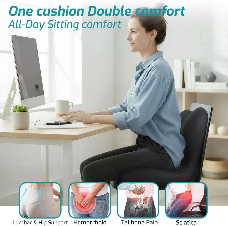 Non-Slip Memory Foam Seat Skin-Friendly Extended Zipper Easy Remove Wash Back Support Cushion Comfy Chair Adjustable Chair Breathable Cloth Leg Pain Mesh Non-Slip Memory Foam Seat Skin-Friendly Extended Zipper Easy Remove Wash Back Support Cushion Comfy Chair Adjustable Chair Breathable Cloth Leg Pain Mesh