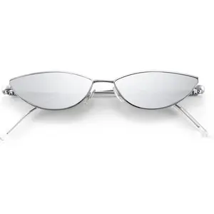 EyeconicFinds Fashion Designer Sunglasses Retro Small Petals Shape Arc Temple Design B2298