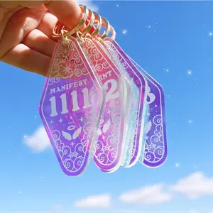 Angel Number Motel Keychain