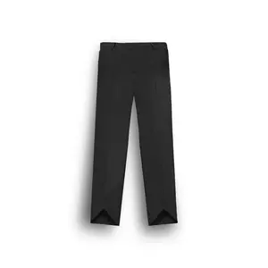 YVESLU Linen Cotton Blend Trousers, Smoke Black; Menswear Casual, Breathable Long