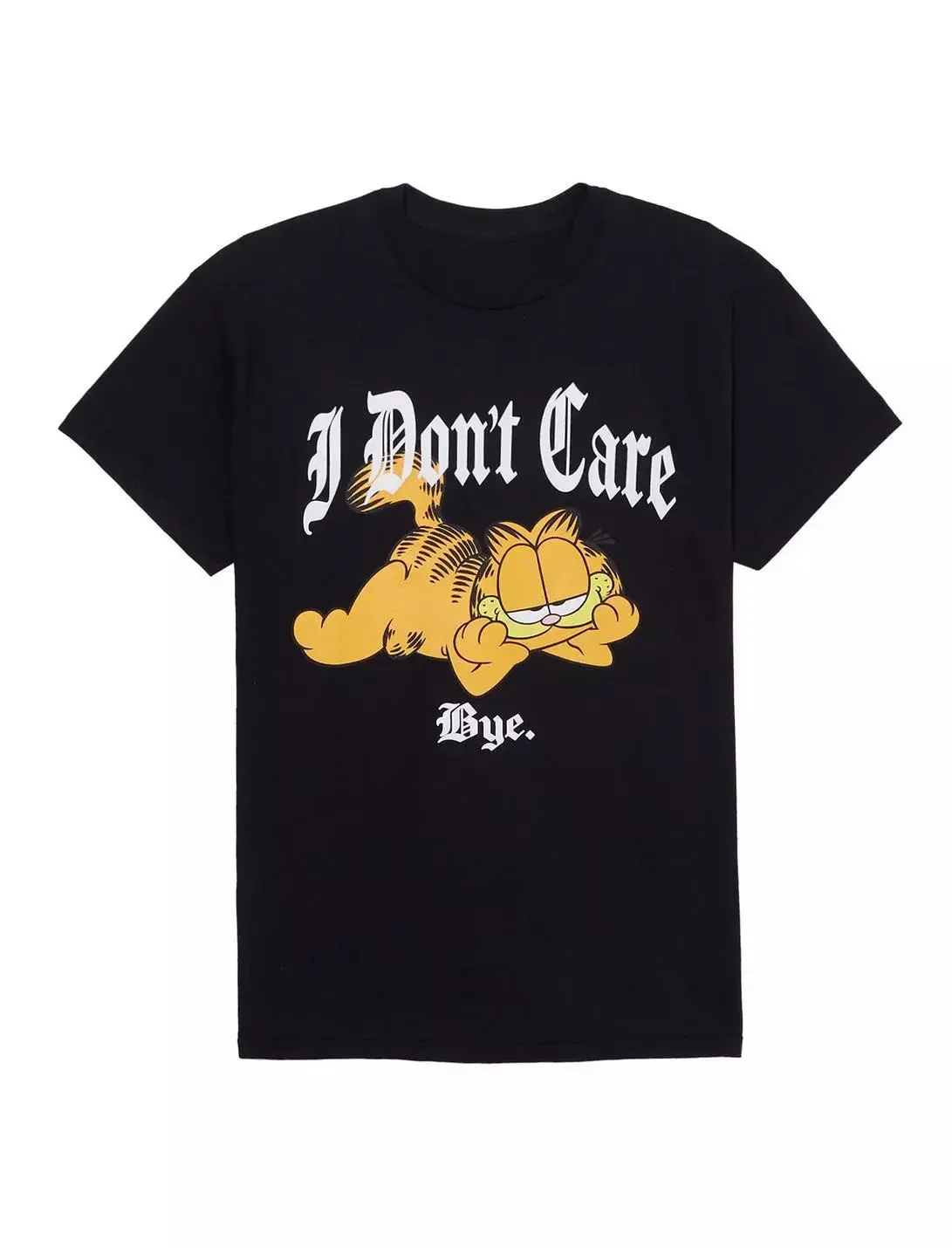 I DON'T CARE BYE T-Shirt, Retro Garfield Cat T-Shirt, Classic 90s Cartoon Style