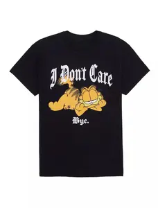 I DON'T CARE BYE T-Shirt, Retro Garfield Cat T-Shirt, Classic 90s Cartoon Style