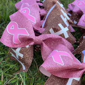 Pink out Cheer bow, pink out bow, cheer bow, breast cancer bow