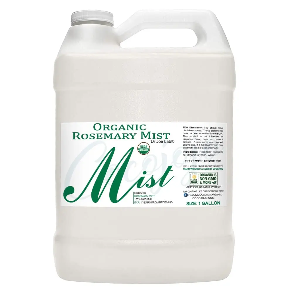 Organic Rosemary Mist For Skincare - Face Mist Spray - Moisturize Sensitive and Dry Skin - Pillow Mist for Relaxation - Soothing & Relaxing -100 Pure Rosemary Essential Oil & Glycerin Spray and Body Mist - Packaging May Vary.