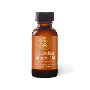 Organic Calendula Infused Extra Virgin Olive Oil for Aromatherapy and Wellness Natural  Blend