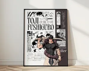 Toji Fushiguro Poster, Jujutsu Kaisen Anime Wall Art, JJK Room Decor