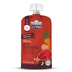 Li’l Hala Egyptian-Style Toddler Beef Shawarma Pouch - Grass-Fed & Organic