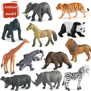 12pcs Simulation Animal Model Set, Animal Design Action Figure Set, Kids Model Toy For Home Decor, Action Figurine