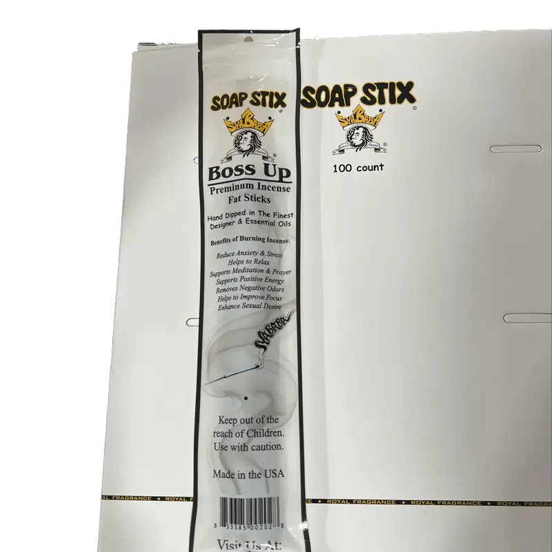 6-Count Assorted Alcohol-Free Incense Soap Stix, Aroma-Infused American Home Fragrance Products, Calm Relaxing Incense Stress Relief Aid with Positive Affirmations, Scented Home Fragrance, Soap-Free, Eternal Shelf Life