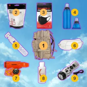 Free Speech Pack - Premade Kit with Customizable, Durable Backpack for Protests and More