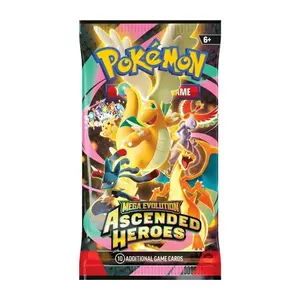 Pokémon Ascended Heroes Booster Packs - 10 Additional Game Cards for Ages 6+