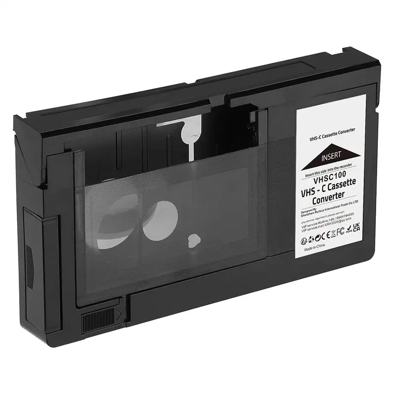 VHS-C Cassette Adapter for VHS-C SVHS Camcorders JVC RCA Panasonic Motorized VHS Cassette Adapter Not for 8mm/MiniDV/Hi8 US