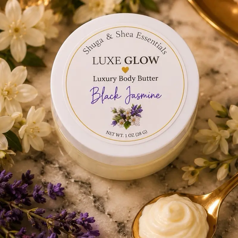 Black Jasmine Luxe Glow Butter – Luxury Whipped Body Butter | 1 oz