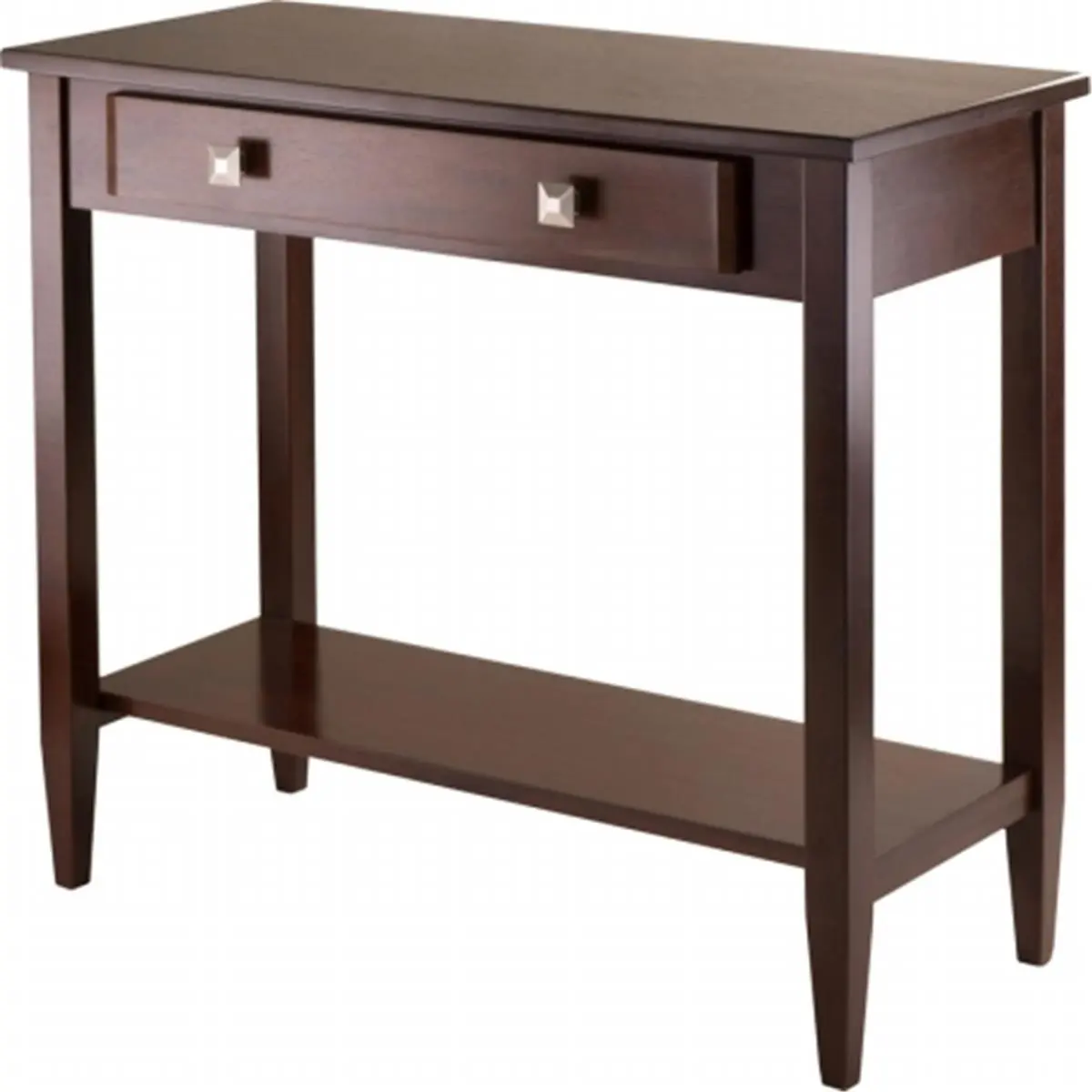 Winsome Trading  Richmond Console Hall Table Tapered Leg - Antique Walnut