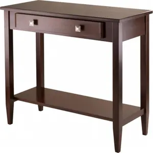 Winsome Trading  Richmond Console Hall Table Tapered Leg - Antique Walnut